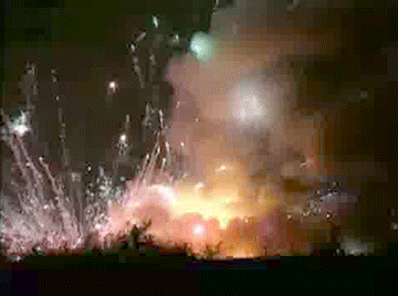 firework explosions