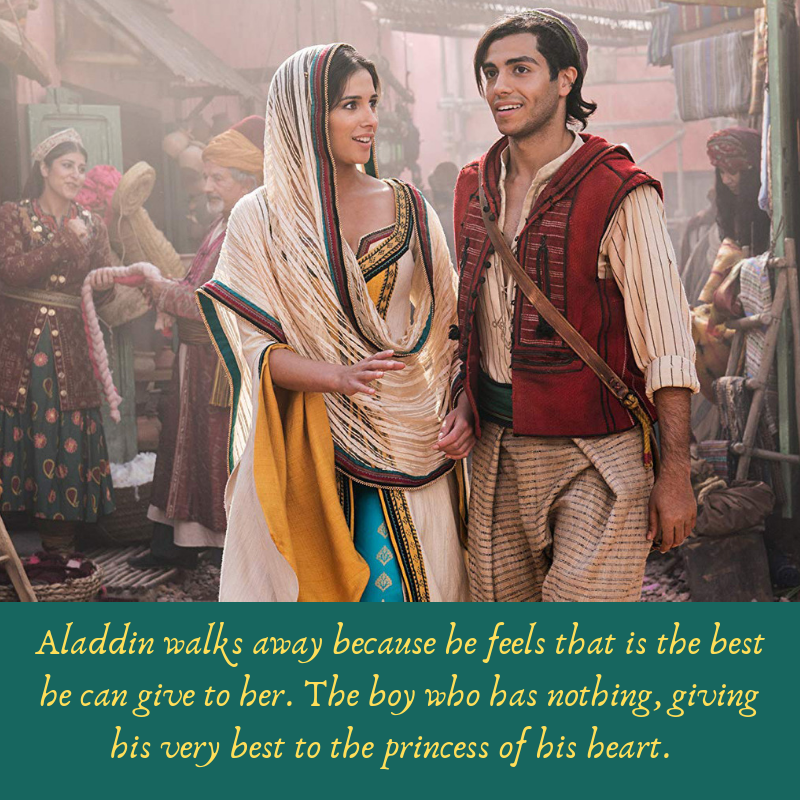 Jaladdin giving her his best.