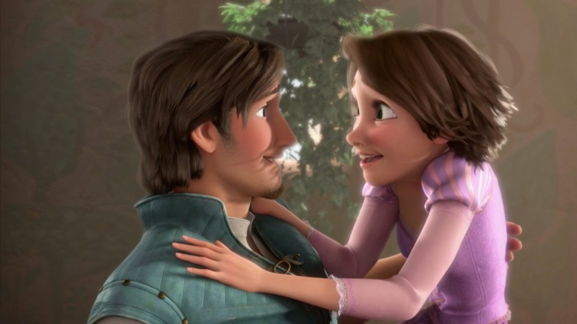 flynn and rapunzel in tower